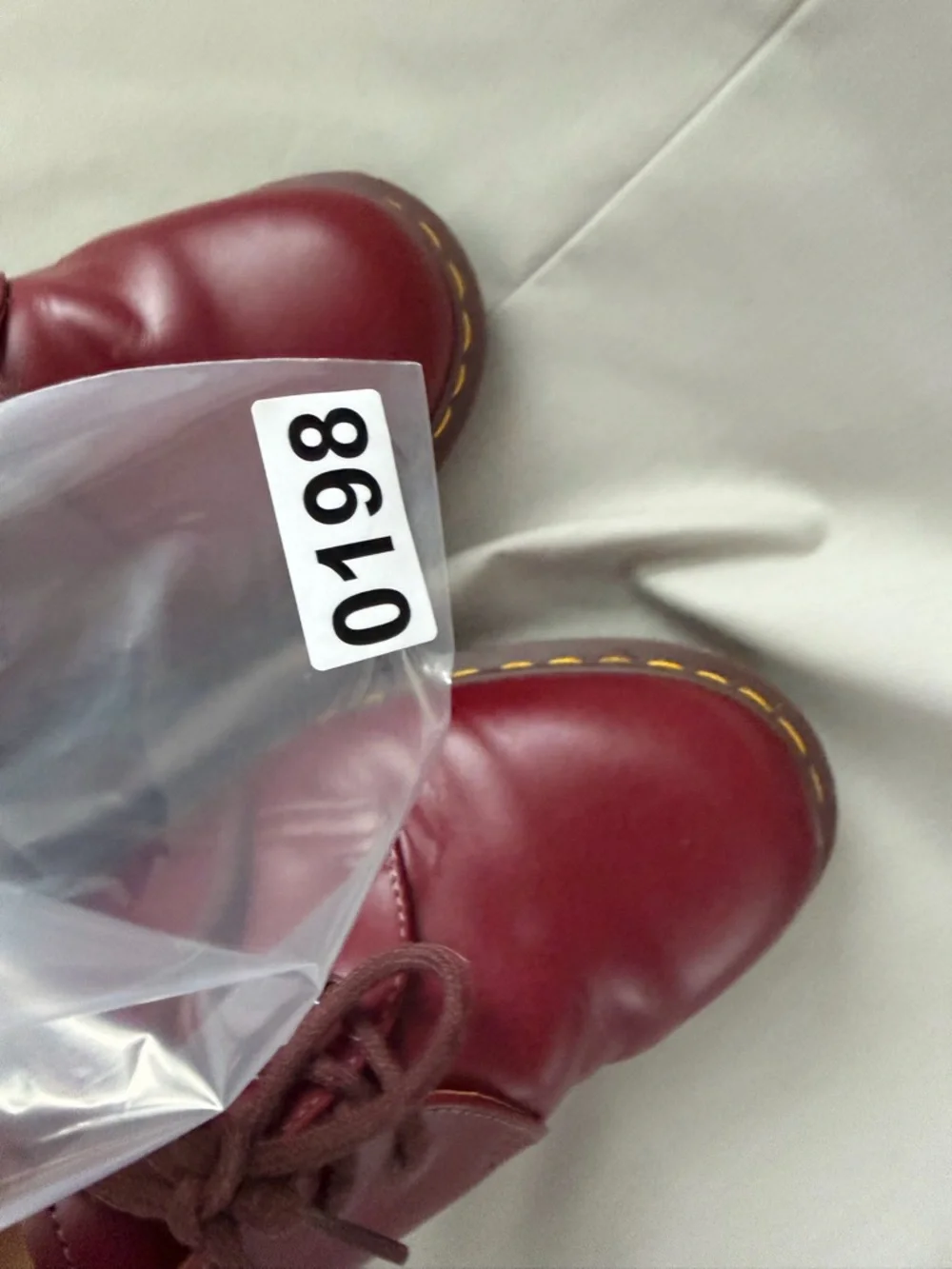 Doc Marten Men's Burgundy made in England 1461 (shoe A 0198)